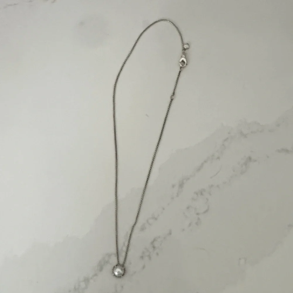 David Yurman Silver Necklace with White Pearl - Picture 2 of 4